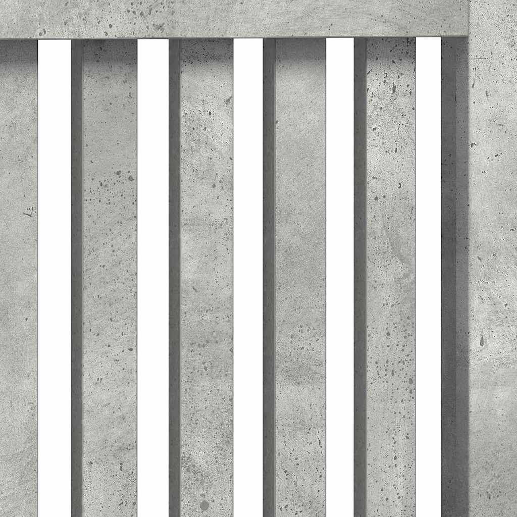 Radiátor fedezék Beton Szürke 172 x 19 x 81,5 cm Faanyag