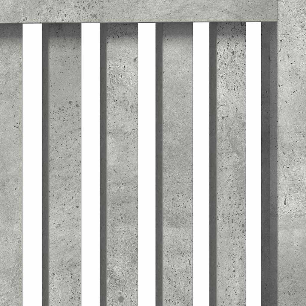 Radiátor fedezék Beton Szürke 152 x 19 x 81,5 cm Faanyag