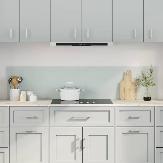 Konyhai splashback 2 pcs Fehér 90 x 40 cm edzett üveg