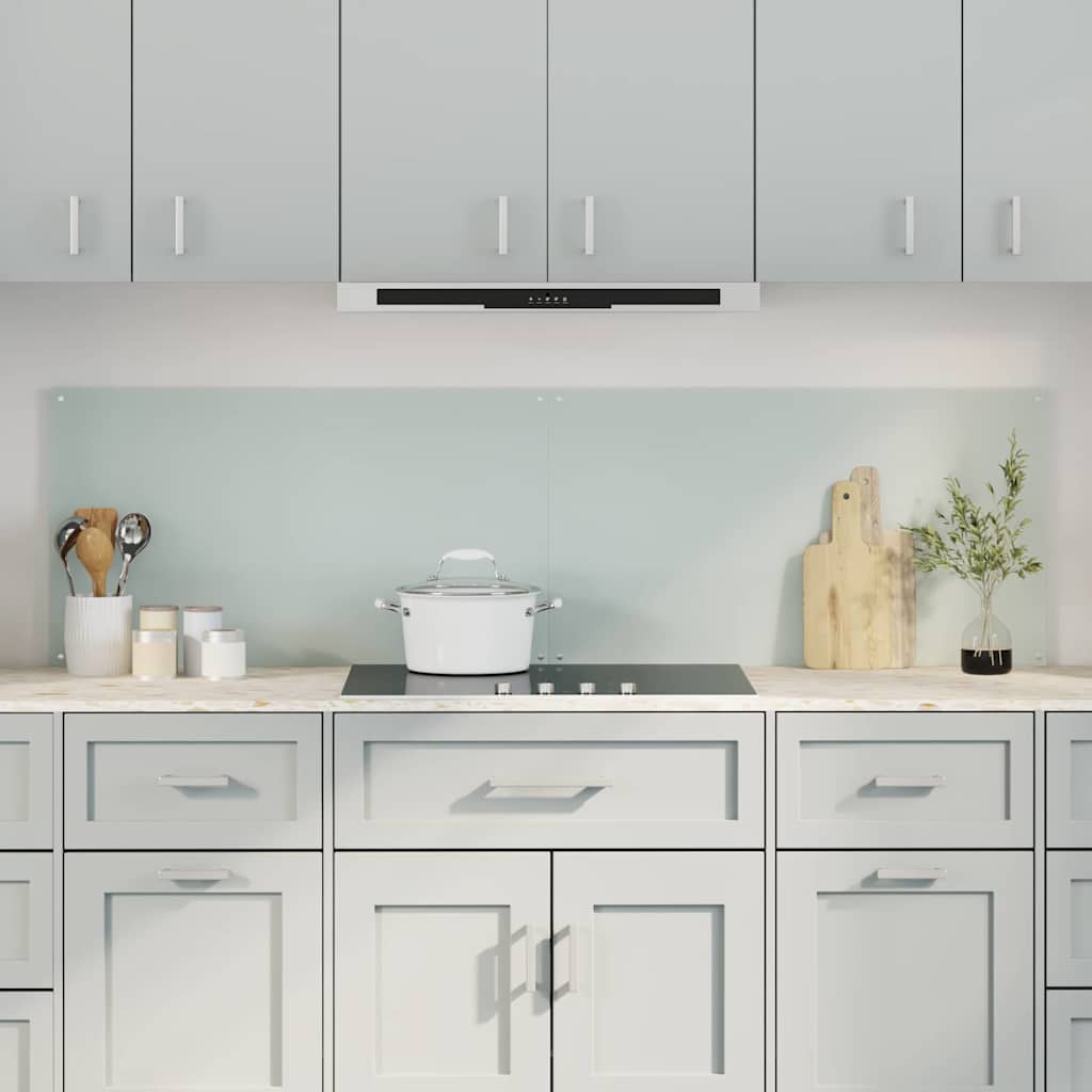 Konyhai splashback 2 pcs Fehér 90 x 50 cm edzett üveg