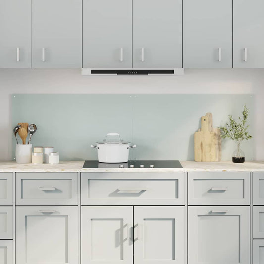 Konyhai splashback 2 pcs Fehér 90 x 50 cm edzett üveg