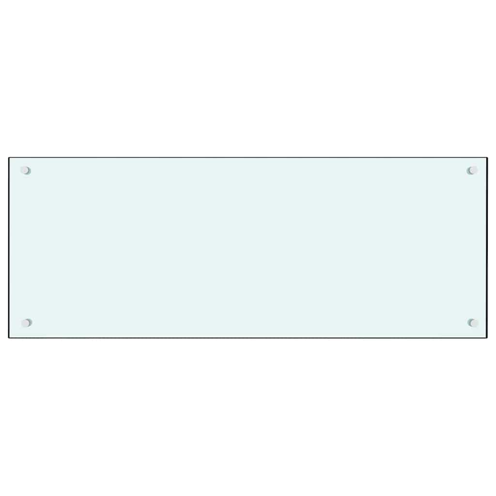 Konyhai splashback 2 pcs Fehér 100 x 40 cm edzett üveg