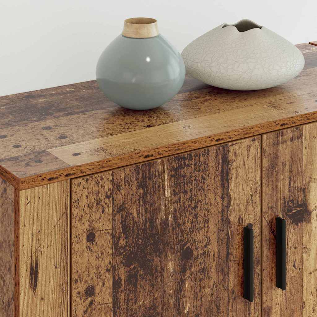 Fali TV szekrény szett 2 pcs Öreg fa 80 x 34,5 x 40 cm Faanyag