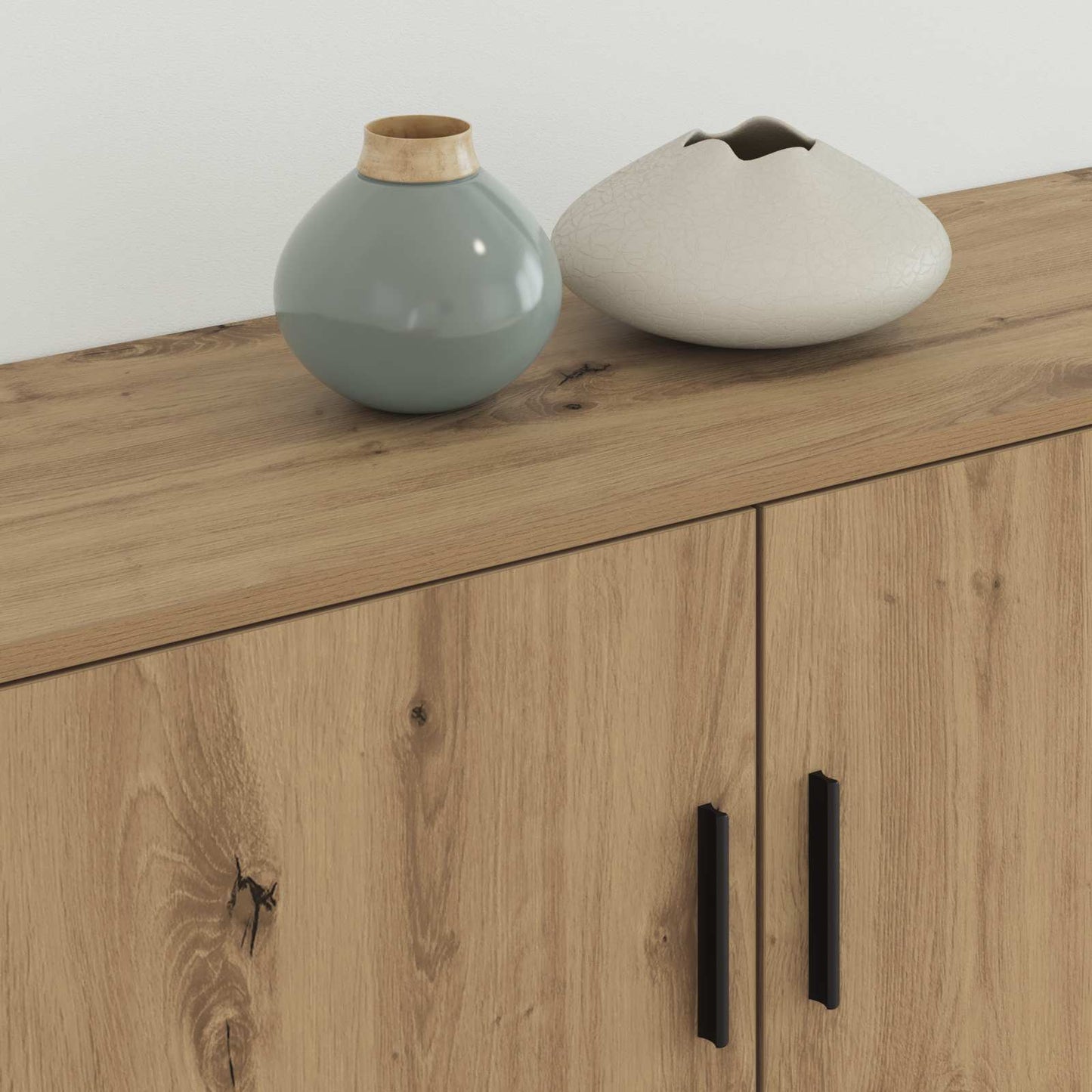 Fali TV szekrény szett 2 pcs Artisan tölgy 100 x 34,5 x 40 cm