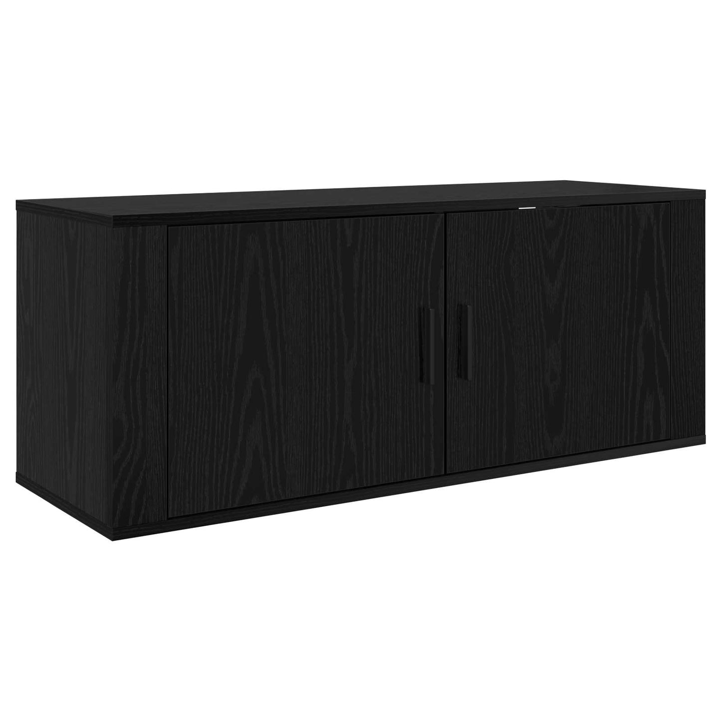 Fali TV szekrény szett 2 pcs Fekete tölgy 100 x 34,5 x 40 cm