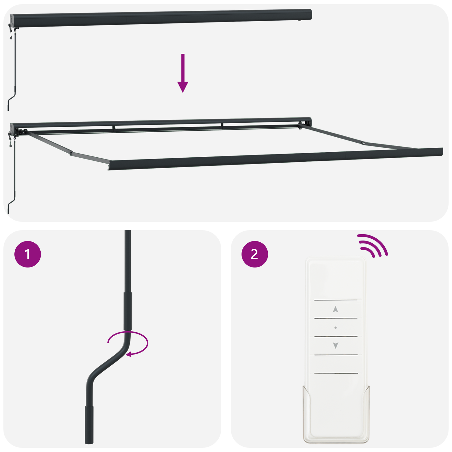 Behúzható napellenző Piros és fekete 350 x 250 cm szövet