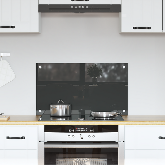 Konyhai splashback Sötétszürke 70 x 40 x 0.6 cm edzett üveg