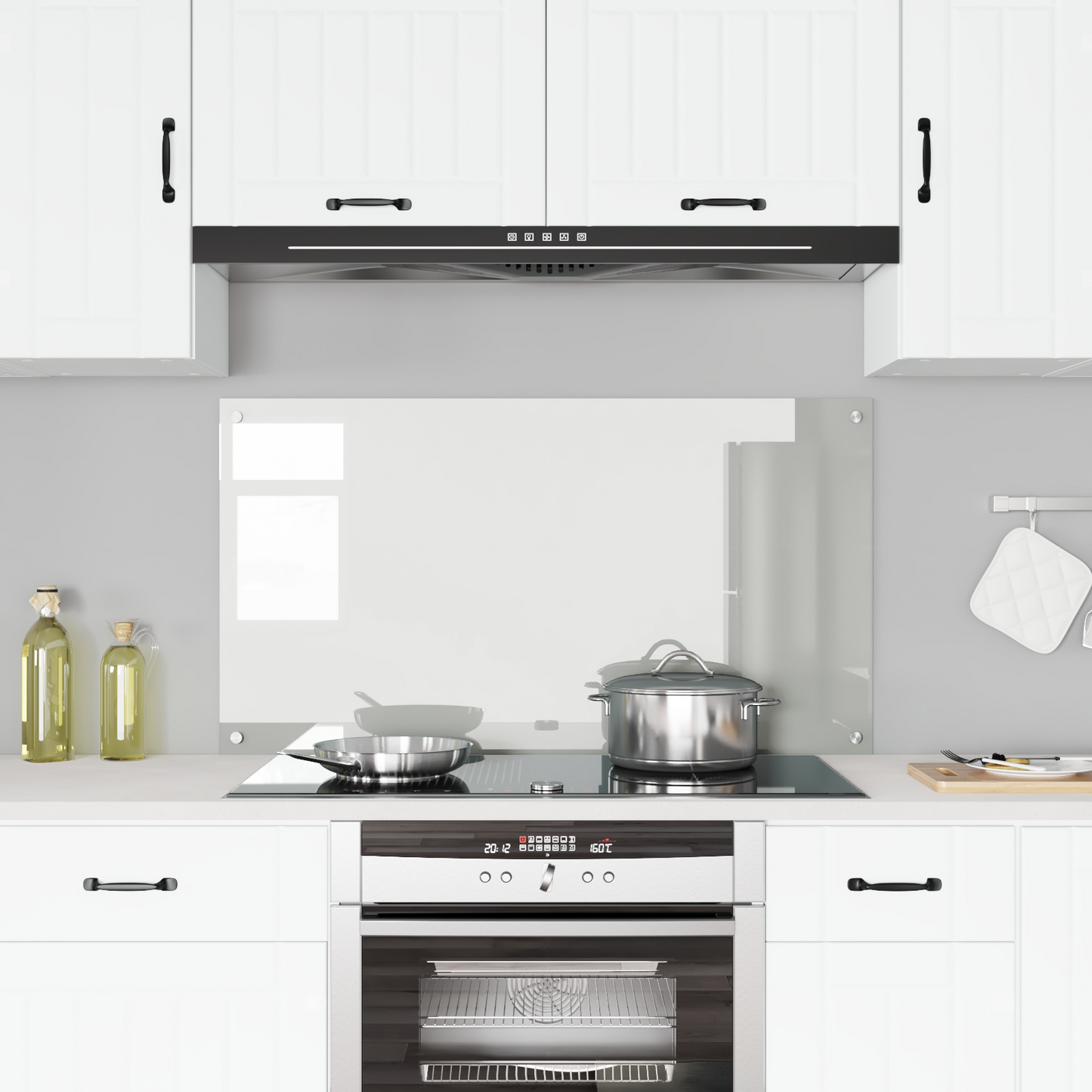 Konyhai splashback Átlátszó 110 x 60 x 0.6 cm edzett üveg
