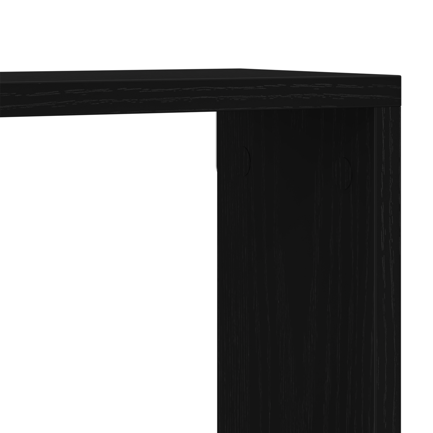 Fali Polcok polcokkal 4 pcs Musta tammi 60 x 15 x 23 cm Faanyag
